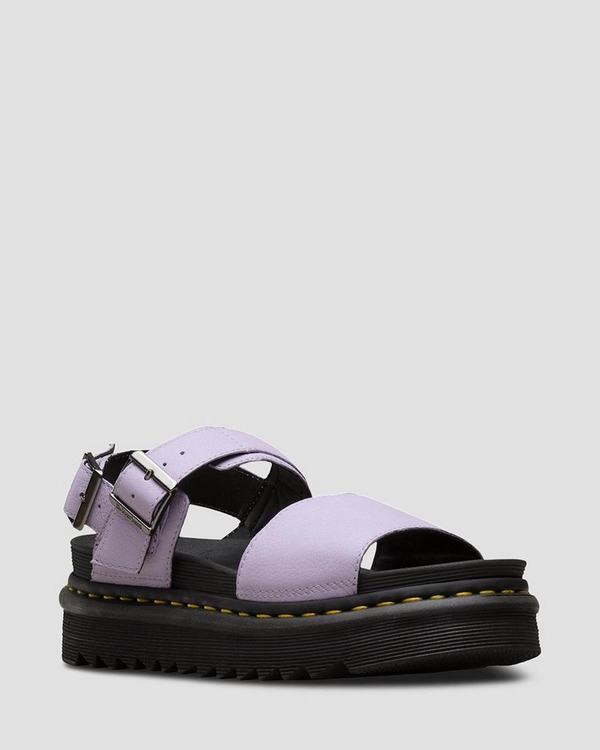 Dr Martens Dámské Sandály Voss Virginia Fialové, CZ-742650